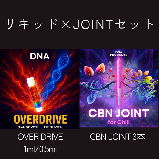 SET販売 高濃度H4CBH25% HHBD25%OVER DRIVE × CBN JOINT3本セット