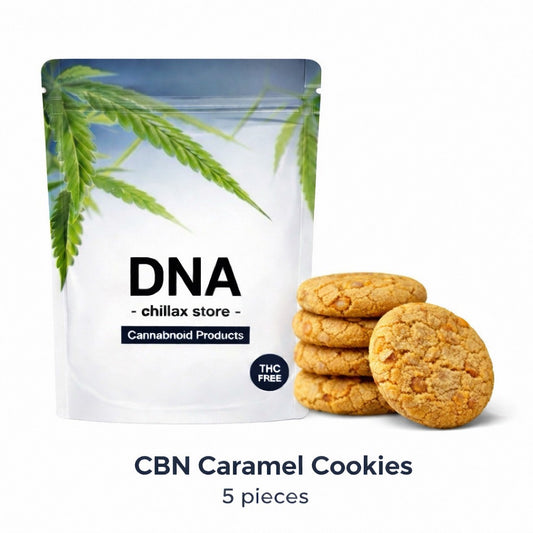 CBNクッキー 5枚入 TOTALCBN1000mg CBD250mg CBG250mg キャラメル味